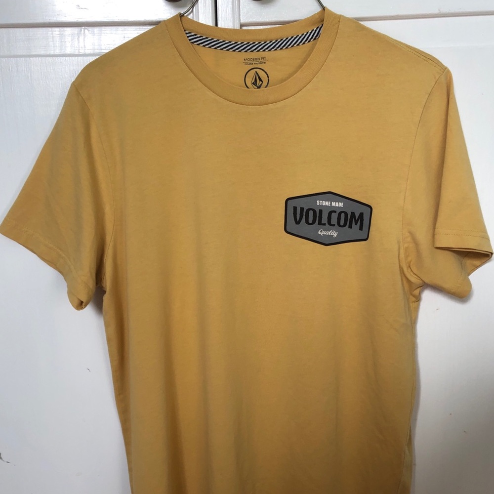 yellow volcom shirt
